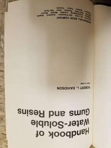 Cover of Handbook of Water-soluble Gums and Resins
