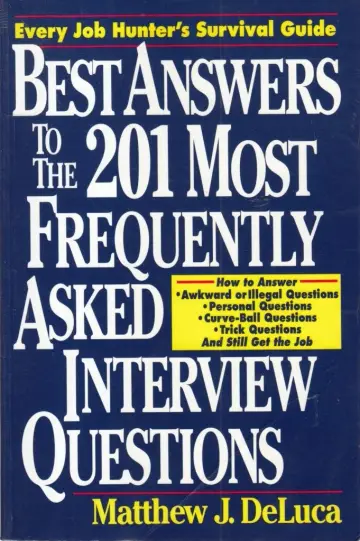 Cover of Best Answers to the 201 Most Frequently Asked Interview Questions
