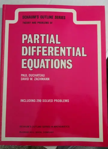 Cover of Schaum's Outline of Theory and Problems of Partial Differential Equations
