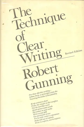 Cover of The Technique of Clear Writing