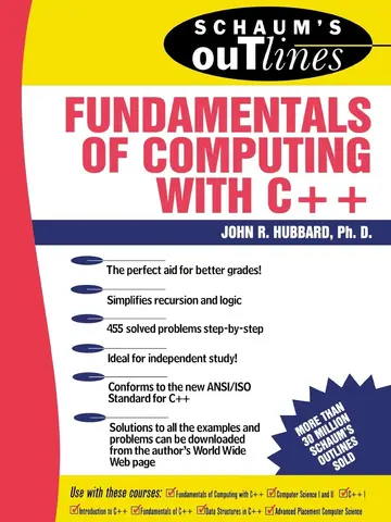 Cover of Schaum's Outline of Theory and Problems of Fundamentals of Computing with C++