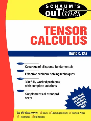 Cover of Schaum's Outline of Theory and Problems of Tensor Calculus