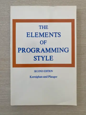 Cover of Elements of Programming Style