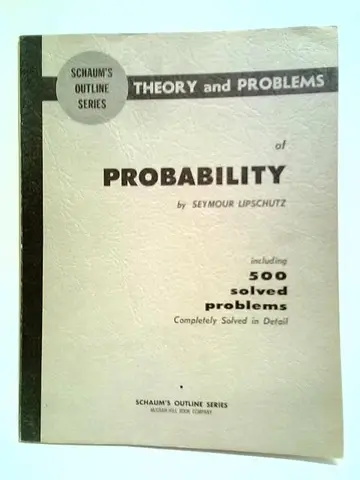 Cover of Schaum's Outline of Probability