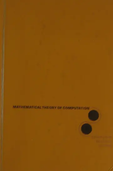 Cover of Introduction to Mathematical Theory of Computation