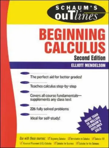 Cover of Schaum's Outline of Beginning Calculus