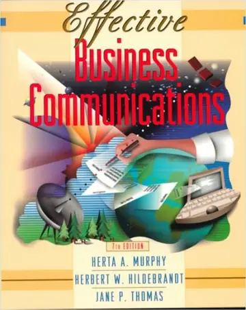 Cover of Effective Business Communications