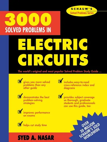 Cover of 3,000 Solved Problems in Electrical Circuits