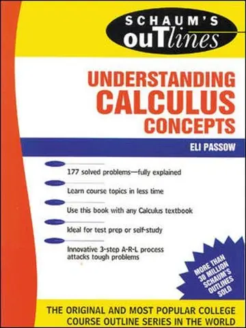 Cover of Schaum's Outline of Theory and Problems of Understanding Calculus Concepts