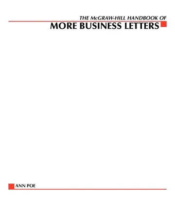 Cover of The McGraw-Hill Handbook of More Business Letters
