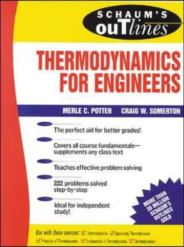 Cover of Schaum's Outline of Engineering Thermodynamics
