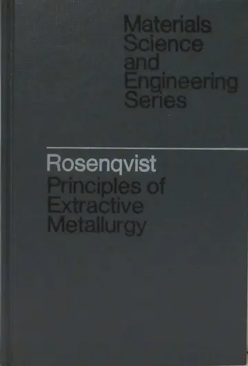 Cover of Principles of extractive metallurgy