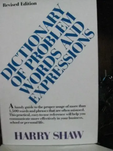 Cover of Dictionary of Problem Words and Expressions