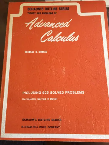 Cover of Schaum's Outline of Advanced Calculus
