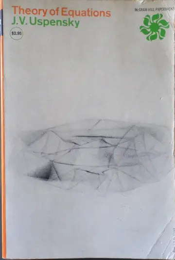 Cover of Theory of Equations