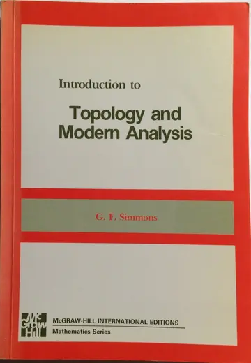 Cover of Introduction to Topology and Modern Analysis