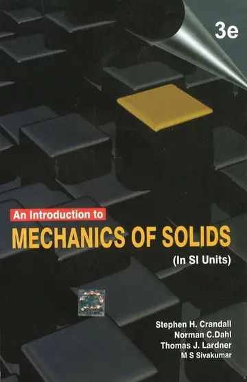 Cover of Introduction to Mechanics of Solids, 3Rd Edn