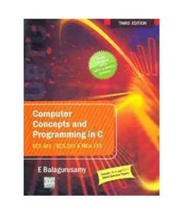 Cover of Computer Concept & Prog in C - Uptu 2011