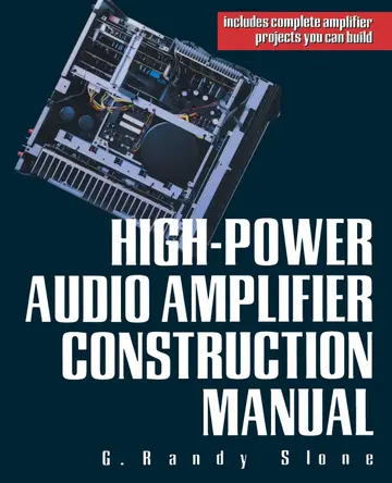 Cover of High-Power Audio Amplifier Construction Manual