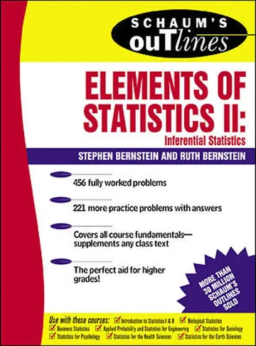 Cover of Schaum's Outline of Elements of Statistics II