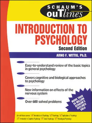Cover of Schaum's Outline of Theory and Problems of Introduction to Psychology