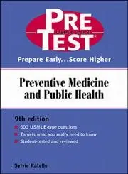 Cover of Preventive Medicine and Public Health PreTest Self-Assessment and Review, Ninth Edition