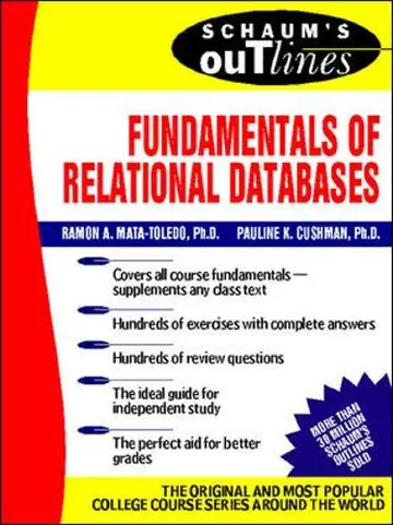 Cover of Schaum's Outline of Fundatmentals of Relational Databases