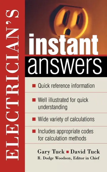 Cover of Electrician's Instant Answers