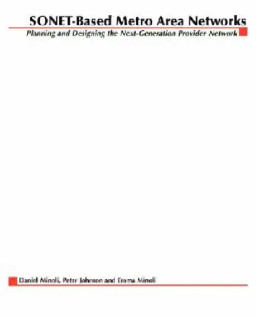 Cover of SONET-Based Metro Area Networks