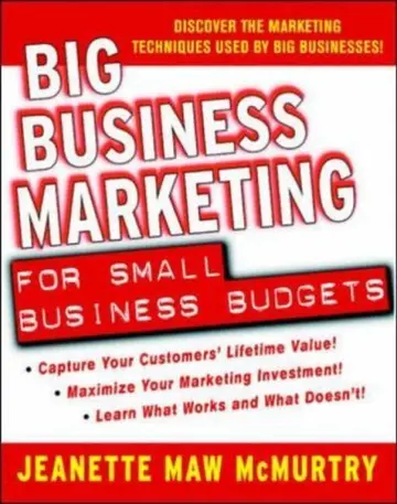 Cover of Big Business Marketing for Small Business Budgets