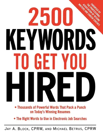 Cover of 2500 Keywords to Get You Hired (CAREER (EXCLUDE VGM))