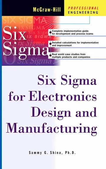 Cover of Six Sigma for Electronics Design and Manufacturing