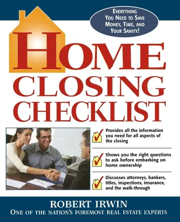 Cover of Home Closing Checklist