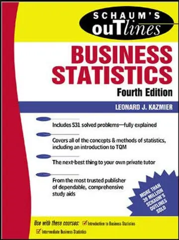 Cover of Schaum's Outline of Business Statistics