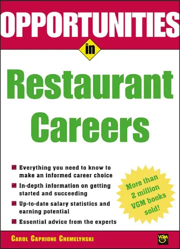 Cover of Opportunities in Restaurant Careers