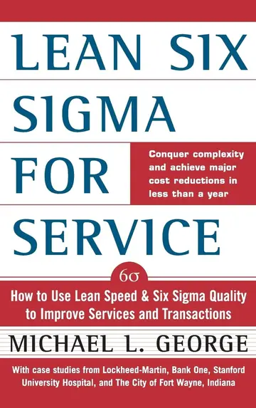 Cover of Lean Six Sigma for Service