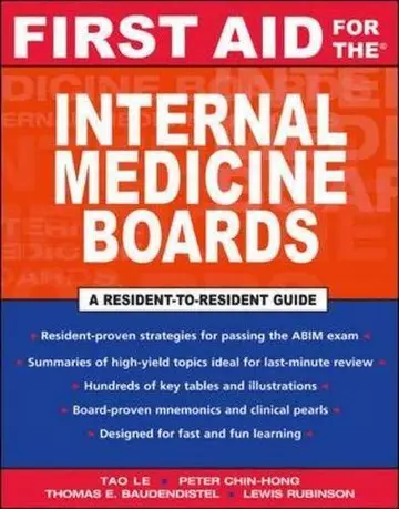 Cover of First Aid for the Internal Medicine Boards
