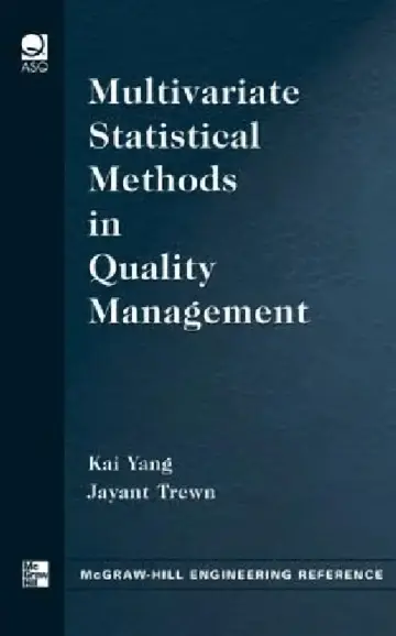 Cover of Multivariate Statistical Methods in Quality Management