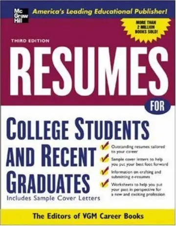Cover of Resumes for College Students and Recent Graduates