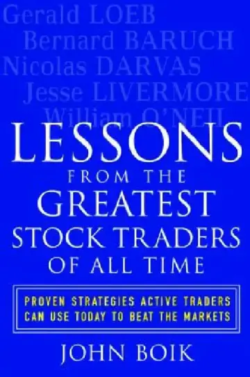Cover of Lessons from the Greatest Stock Traders of All Time