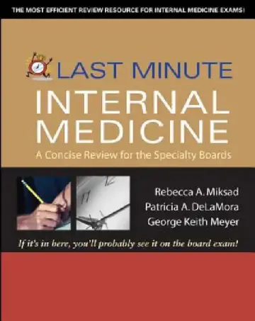 Cover of Last Minute Internal Medicine