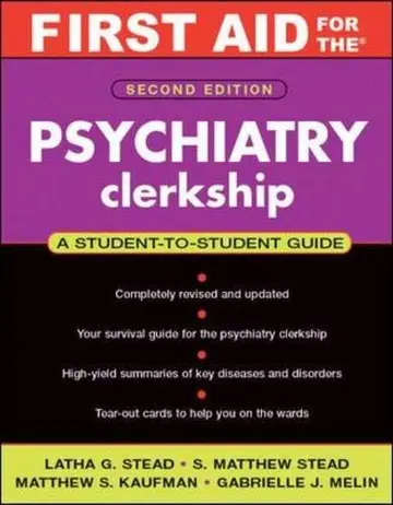 Cover of First Aid for the Psychiatry Clerkship, Second Edition