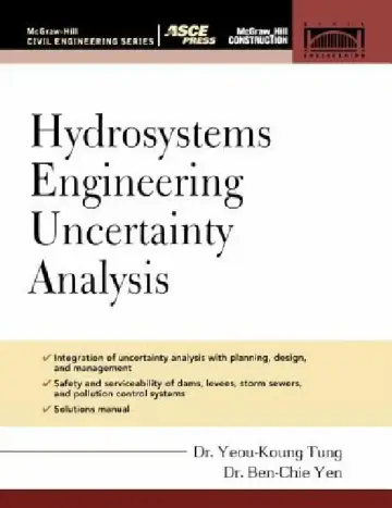 Cover of Hydrosystems Engineering Uncertainty Analysis