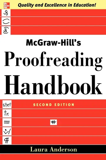 Cover of McGraw-Hill's Proofreading Handbook
