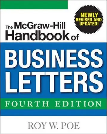 Cover of The McGraw-Hill Handbook of Business Letters, 4/e