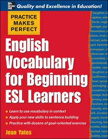 Cover of English Vocabulary for Beginning ESL Learners