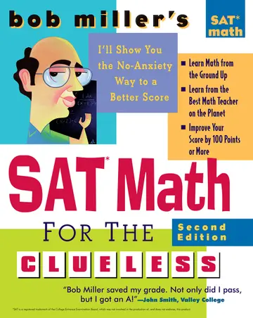 Cover of Bob Miller's SAT Math for the Clueless, 2nd ed