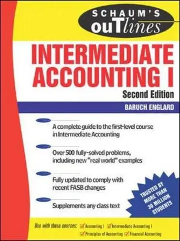 Cover of Schaum's Outline of Intermediate Accounting I