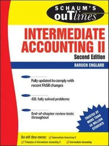 Cover of Schaum's Outline of Intermediate Accounting II, Second Edition