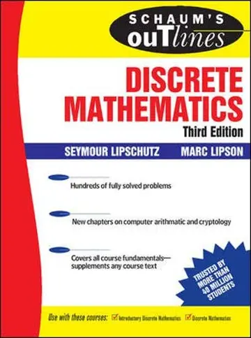 Cover of Schaum's Outline of Discrete Mathematics, 3rd Ed